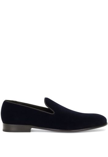 Dolce & Gabbana Leonardo Slipper in Samtoptik - Blau