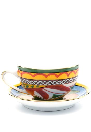 Dolce & Gabbana archive-print tea set - Gelb