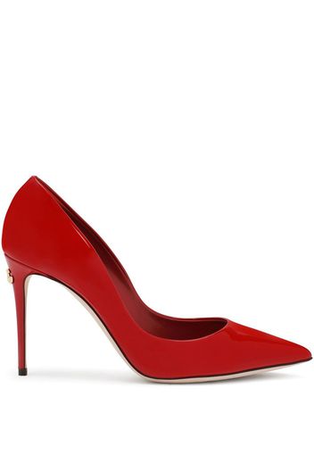 Dolce & Gabbana patent leather 105mm pumps - Rot