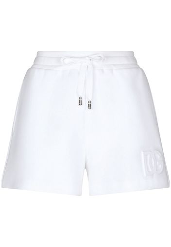 Dolce & Gabbana DG logo track shorts - Weiß