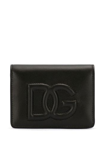 Dolce & Gabbana Portemonnaie mit Logo-Prägung - Schwarz