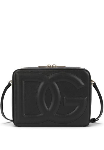 Dolce & Gabbana embossed-logo crossbody bag - Schwarz