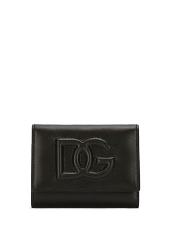 Dolce & Gabbana Portemonnaie mit Logo-Prägung - Schwarz