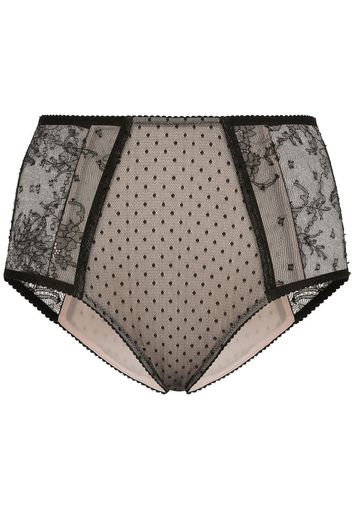 Dolce & Gabbana high-waisted lace briefs - Nude