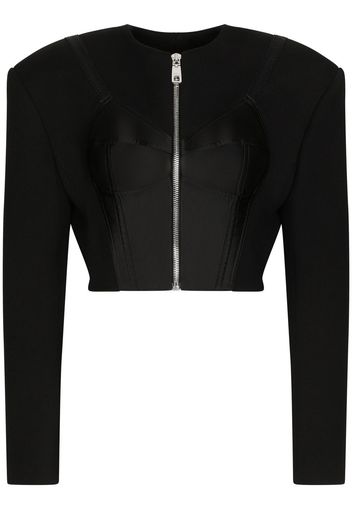 Dolce & Gabbana Cropped-Jacke - Schwarz