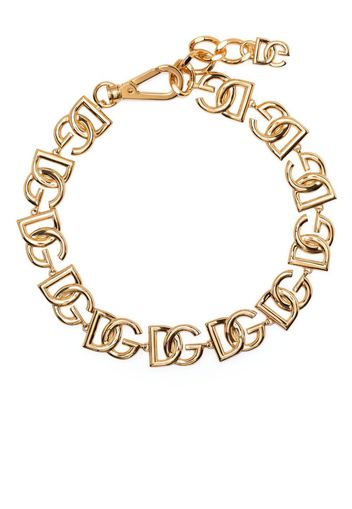 Dolce & Gabbana Choker mit Logo - Gold