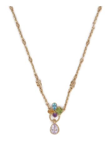 Dolce & Gabbana 18kt yellow gold Rainbow gemstone pendant necklace