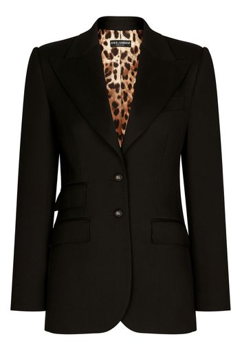 Dolce & Gabbana Einreihiger Blazer - Schwarz