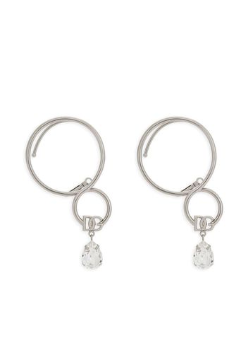 Dolce & Gabbana Ear Cuffs mit DG-Anhänger - Silber