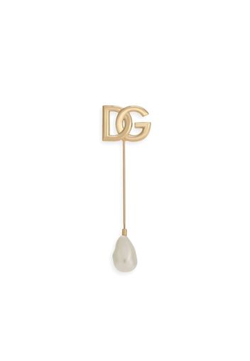 Dolce & Gabbana Anstecknadel mit Perle - Gold