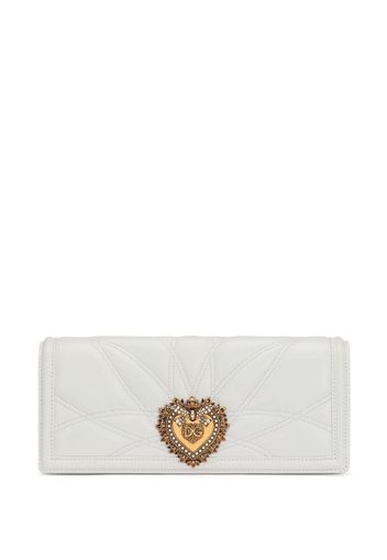 Dolce & Gabbana Clutch mit Logo-Schild - Weiß