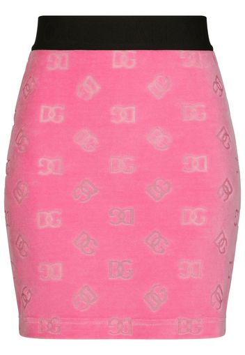 Dolce & Gabbana Minirock aus Samt - Rosa