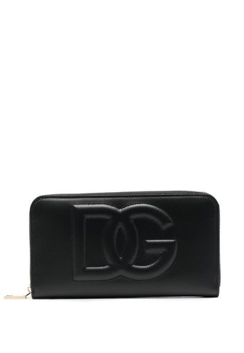 Dolce & Gabbana embossed-logo wallet - Schwarz