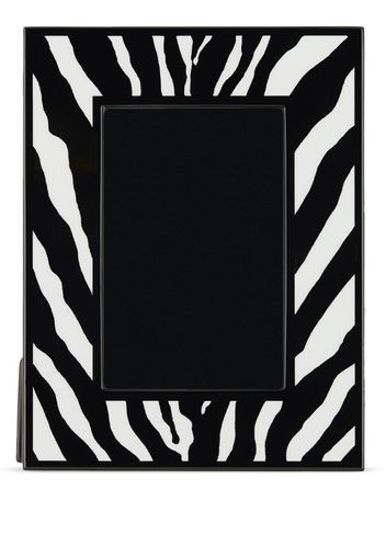 Dolce & Gabbana Bilderrahmen mit Zebra-Print - Schwarz