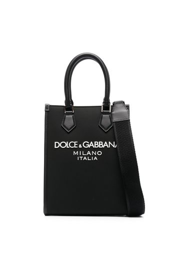 Dolce & Gabbana logo-print tote bag - Schwarz