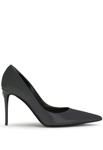 Dolce & Gabbana KIM DOLCE&GABBANA pointed-toe patent leather pumps - Grau