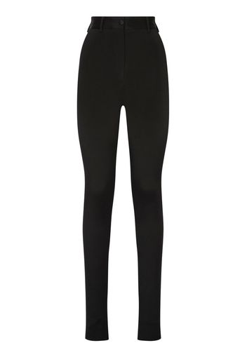 Dolce & Gabbana Skinny-Hose mit hohem Bund - Schwarz