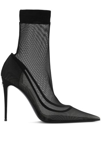 Dolce & Gabbana Transparente Stiefel - Schwarz