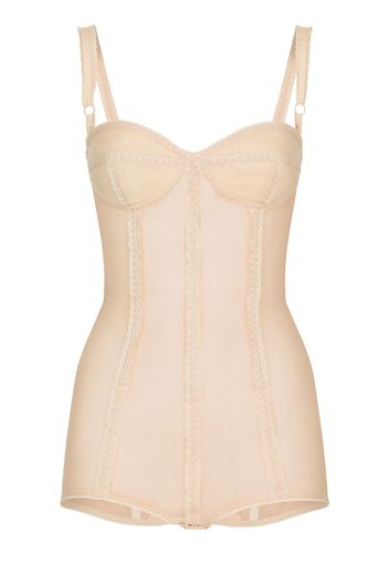 Dolce & Gabbana Semi-transparenter Body - Nude