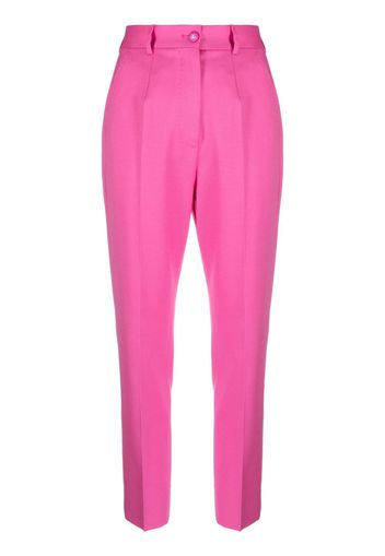 Dolce & Gabbana high-waisted tapered trousers - Rosa