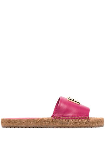 Dolce & Gabbana logo-plaque espadrilles - Rosa