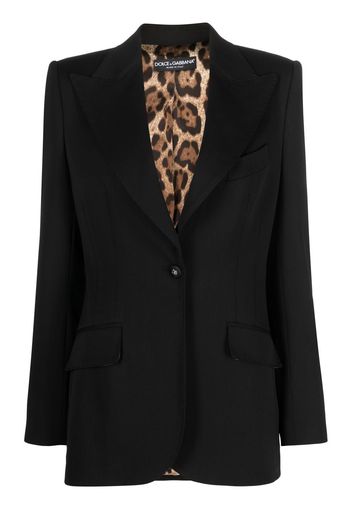 Dolce & Gabbana single-breasted button-fastening blazer - Schwarz