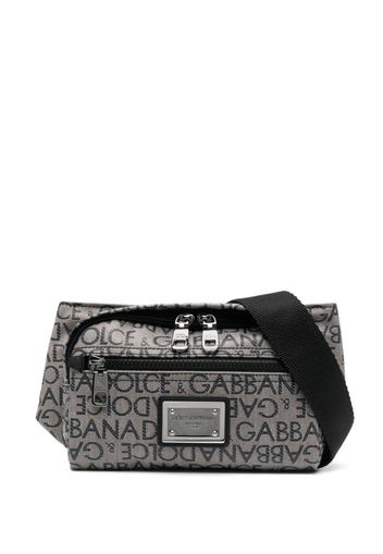 Dolce & Gabbana logo-print belt bag - Braun