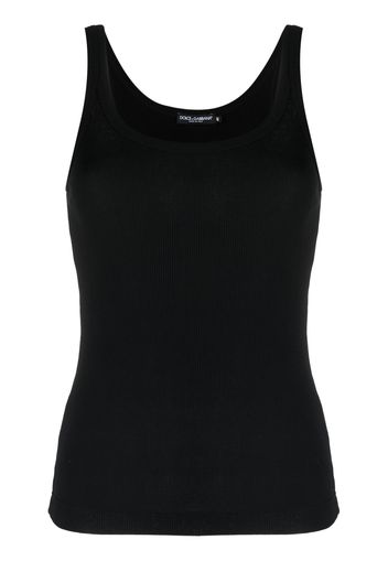 Dolce & Gabbana knitted sleeveless top - Schwarz