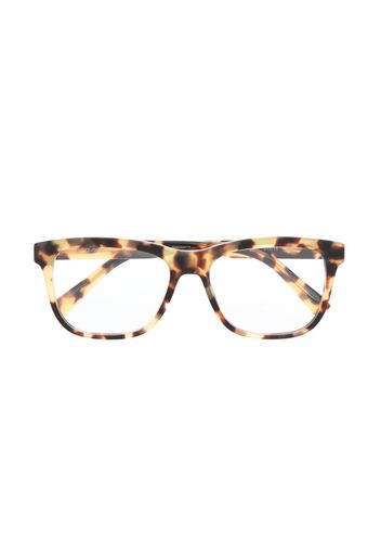 Dolce & Gabbana Kids rectangle-frame glasses - Braun