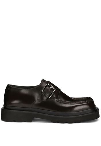 Dolce & Gabbana Monk-Schuhe aus gebürstetem Leder - 8I192