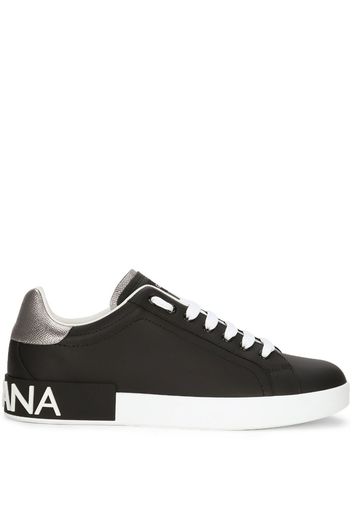 Dolce & Gabbana Sneakers mit Logo-Patch - Schwarz