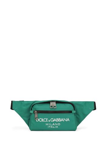 Dolce & Gabbana embossed-logo belt bag - Grün