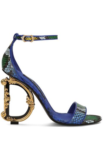 Dolce & Gabbana Baroque Sandalen 105mm - Blau