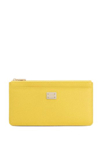 Dolce & Gabbana Dauphine leather wallet - Gelb