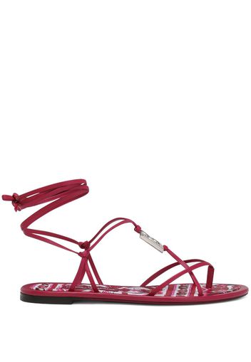 Dolce & Gabbana Klassische Riemchensandalen - Rot