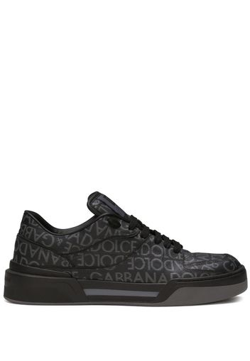 Dolce & Gabbana New Roma Jacquard-Sneakers - Schwarz