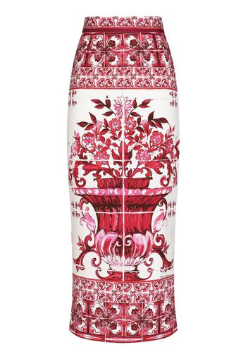 Dolce & Gabbana Rock mit Majolica-Print - Rot