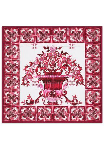 Dolce & Gabbana Majolica Schal - Rot