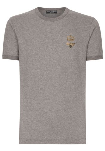 Dolce & Gabbana T-Shirt mit Stickerei - Nude