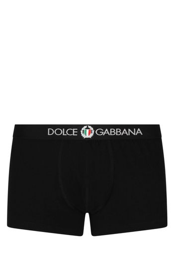 Dolce & Gabbana Shorts mit Logo-Print - Schwarz