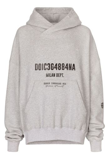 Dolce & Gabbana Hoodie mit Logo-Print - Grau