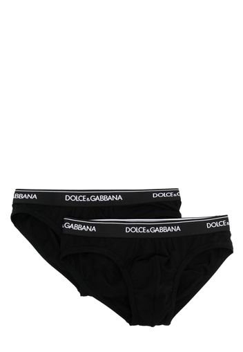 Dolce & Gabbana logo-waistband brief - Schwarz