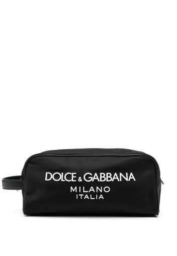 Dolce & Gabbana Nero logo-print wash bag - Schwarz
