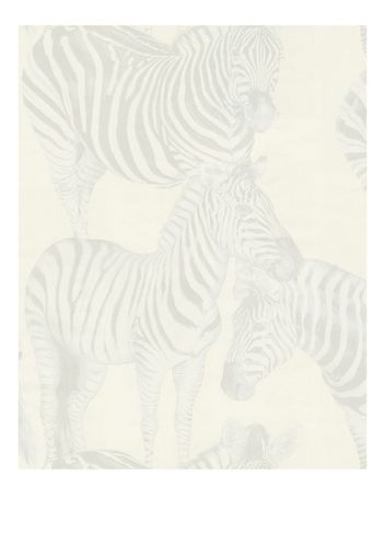 Dolce & Gabbana Tapete mit Zebra-Print - Weiß
