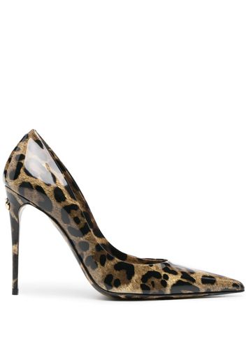 Dolce & Gabbana x Kim 110mm leopard-print pumps - Braun