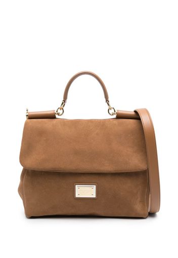 Dolce & Gabbana Sicily suede tote bag - Braun