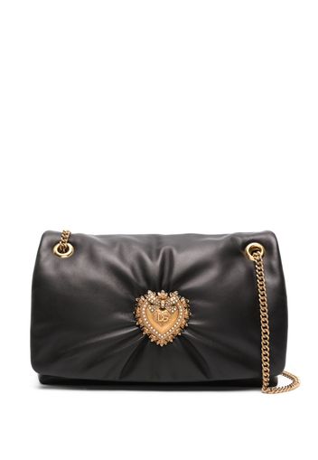 Dolce & Gabbana medium Devotion leather shoulder bag - Schwarz