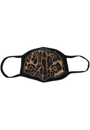 Dolce & Gabbana Maske mit Print - Braun