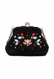 Dolce & Gabbana Kids gemstone-embellished silk shoulder bag - Schwarz