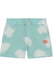 Dolce & Gabbana Kids tie-dye shorts - Blau